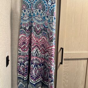 Santiki Blue and Pink Patterned dress